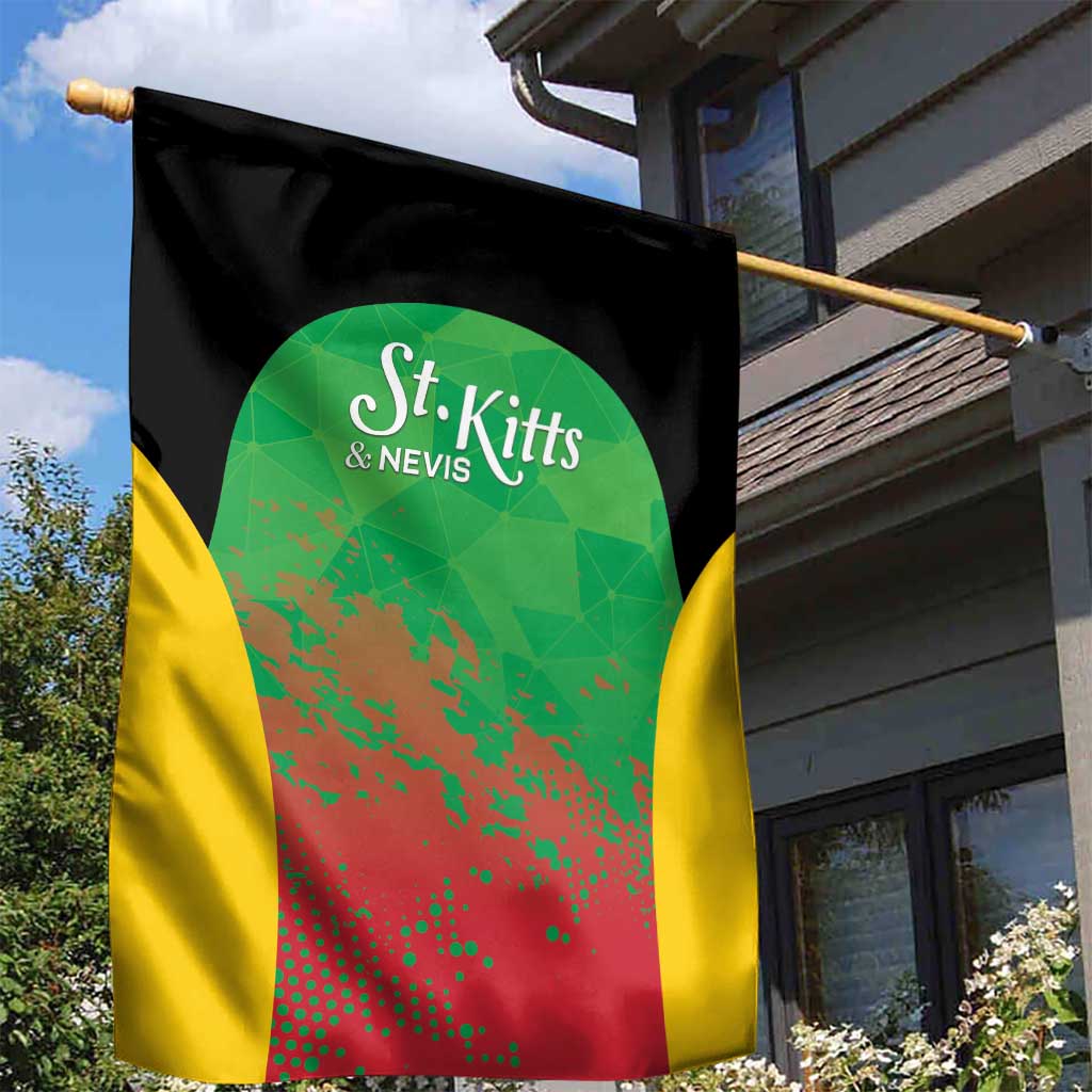 Saint Kitts and Nevis Cricket Garden Flag Simple Style
