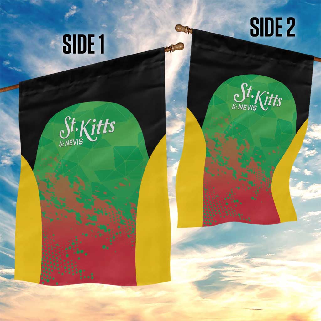 Saint Kitts and Nevis Cricket Garden Flag Simple Style