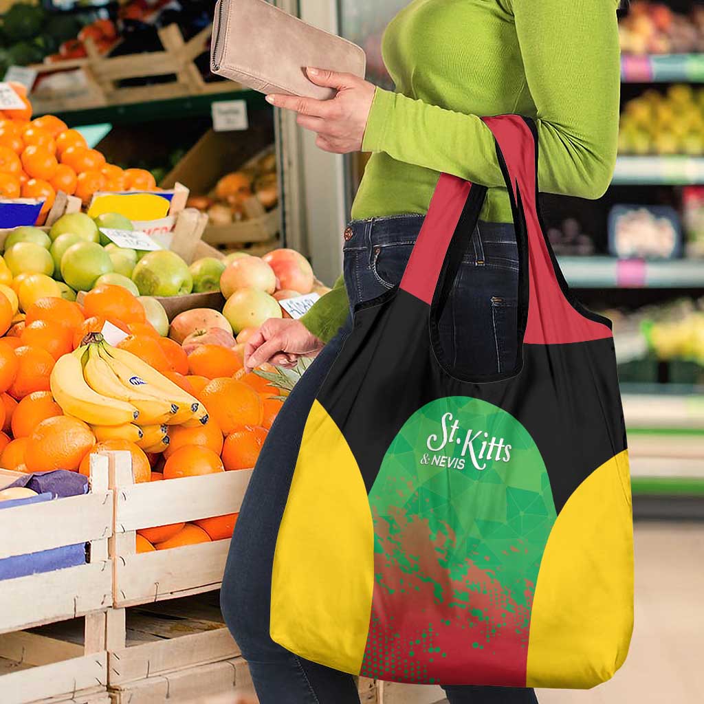 Saint Kitts and Nevis Cricket Grocery Bag Simple Style