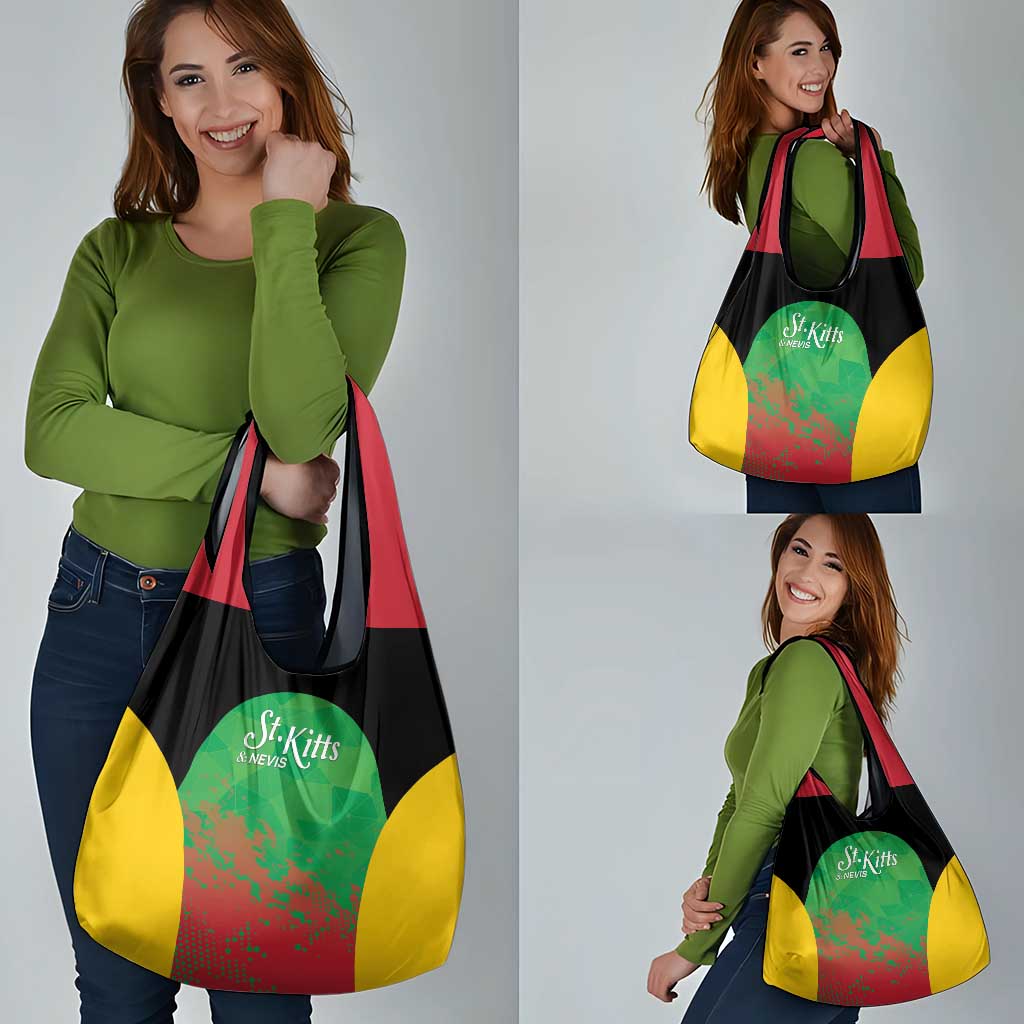 Saint Kitts and Nevis Cricket Grocery Bag Simple Style