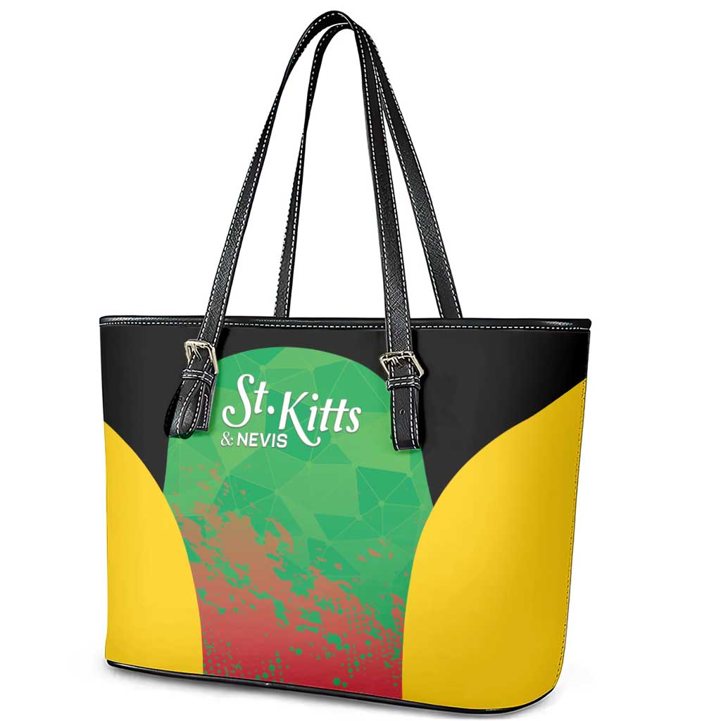 Saint Kitts and Nevis Cricket Leather Tote Bag Simple Style