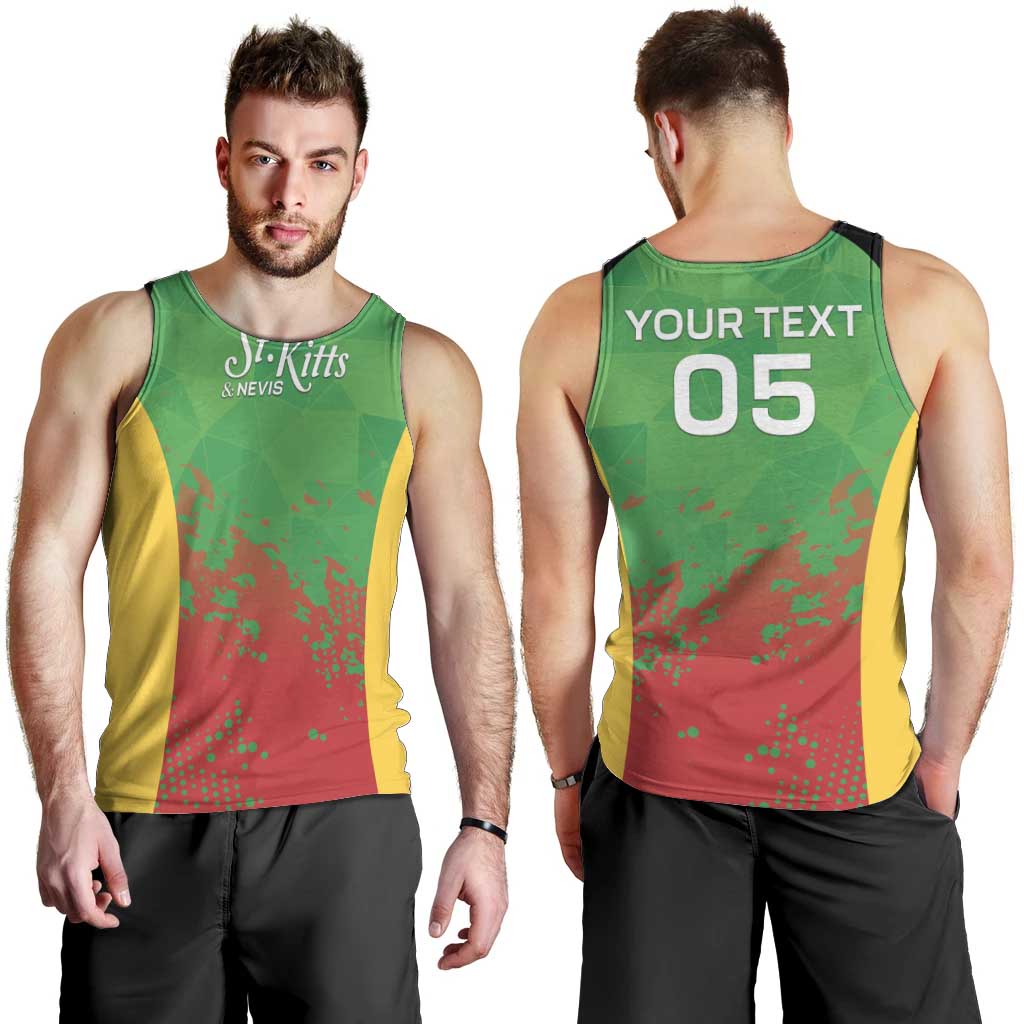 Custom Saint Kitts and Nevis Cricket Men Tank Top Simple Style