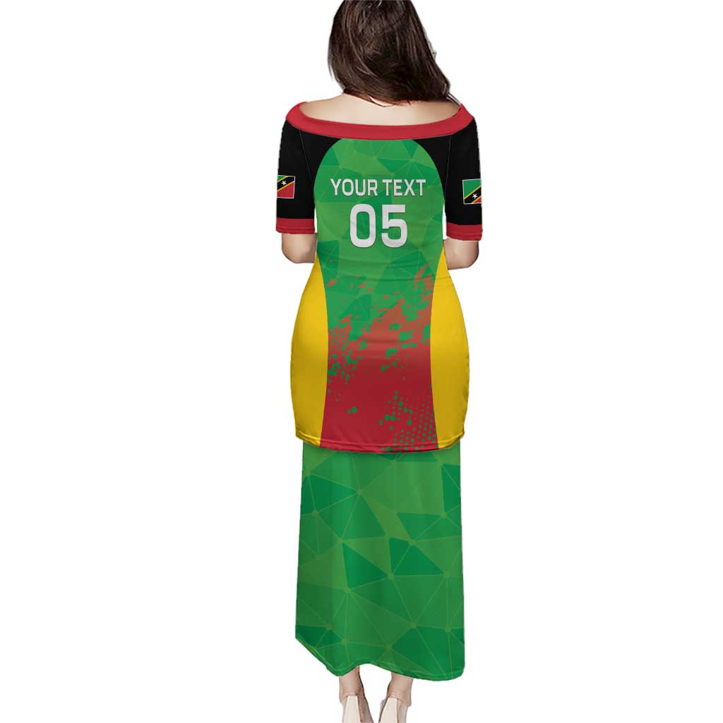 Custom Saint Kitts and Nevis Cricket Puletasi Simple Style