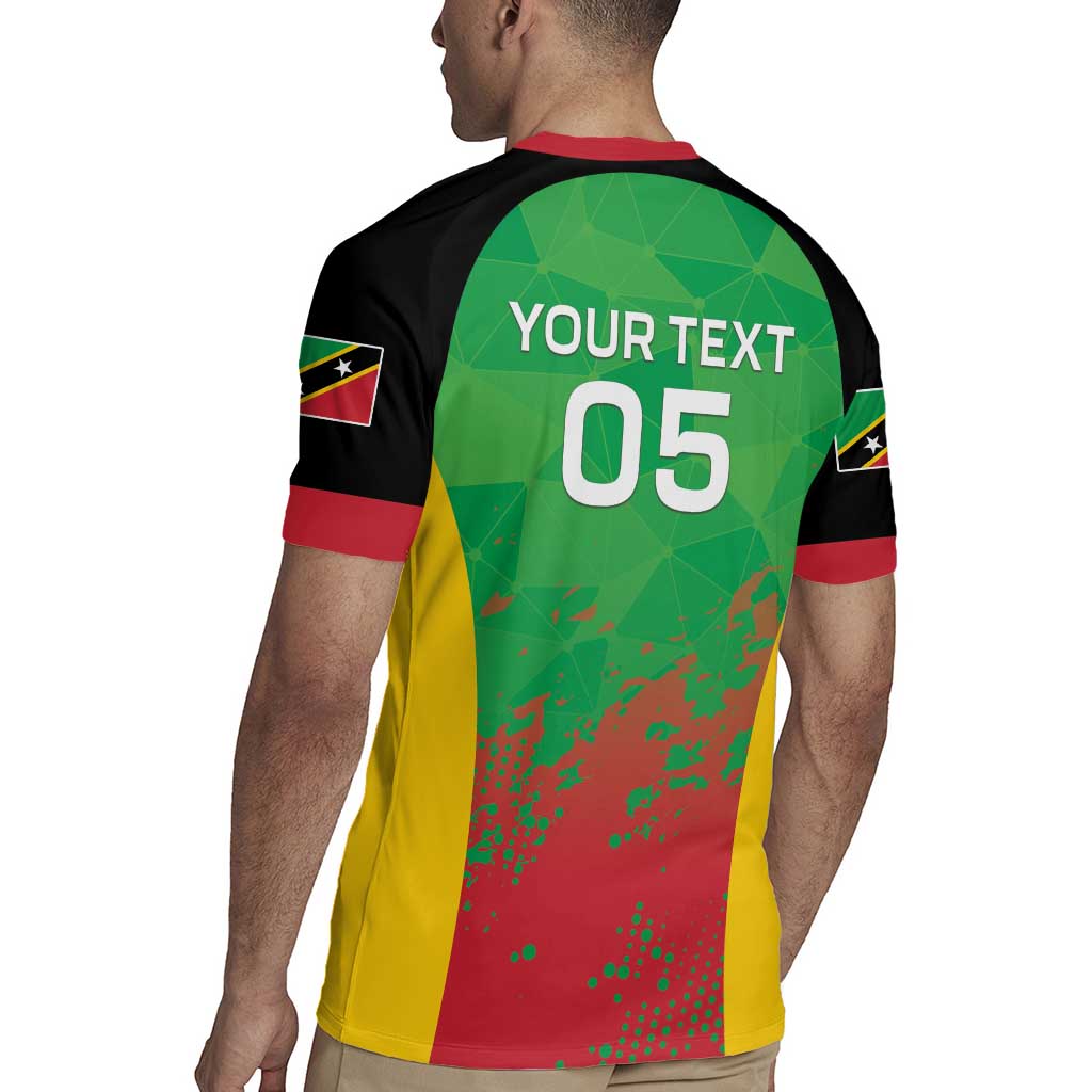 Custom Saint Kitts and Nevis Cricket Rugby Jersey Simple Style