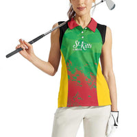 Custom Saint Kitts and Nevis Cricket Women Sleeveless Polo Shirt Simple Style