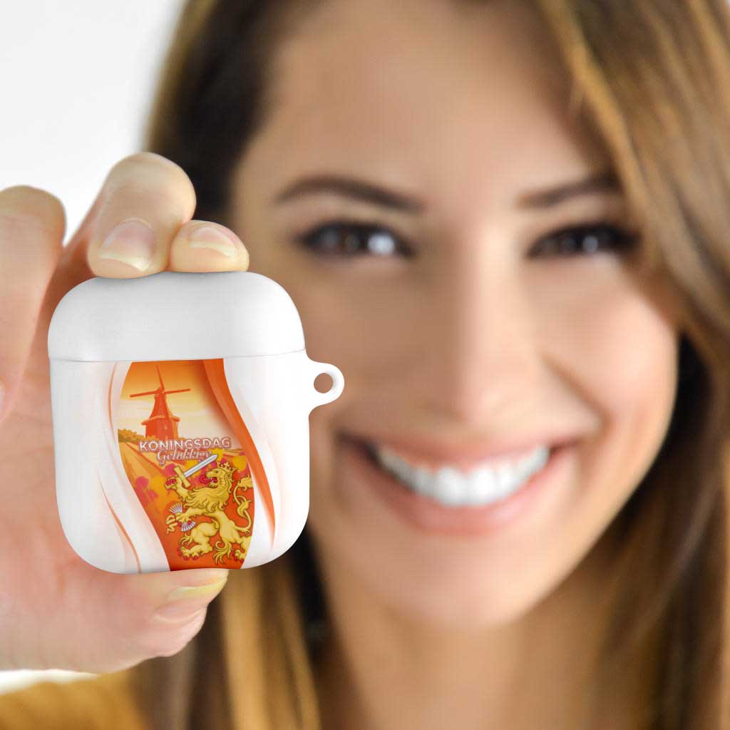 Netherlands Koninginnedag AirPods Case Nederland Windmill Lion Heritage
