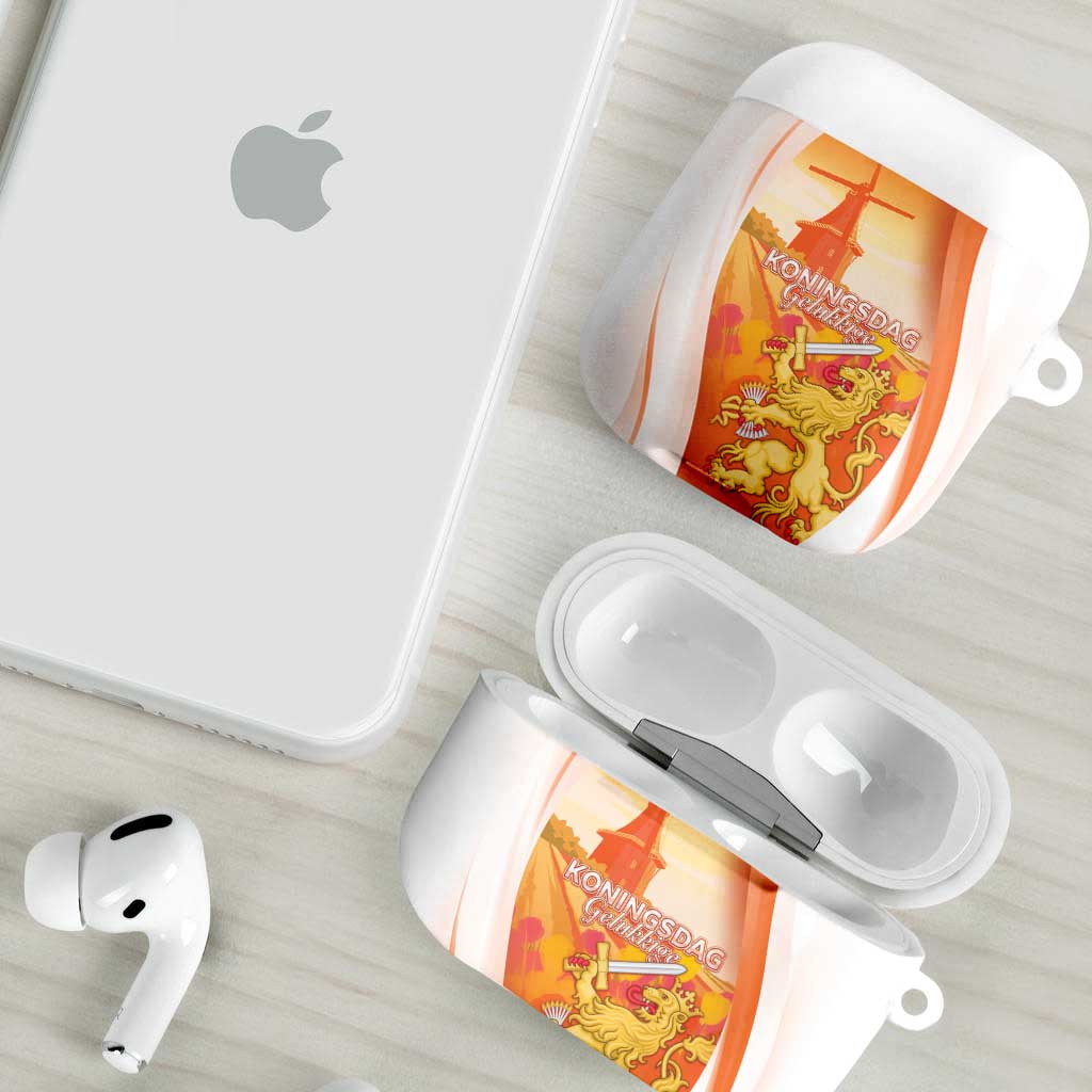 Netherlands Koninginnedag AirPods Case Nederland Windmill Lion Heritage