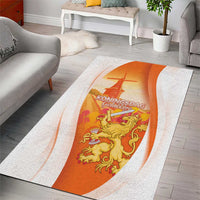 Netherlands Koninginnedag Area Rug Nederland Windmill Lion Heritage