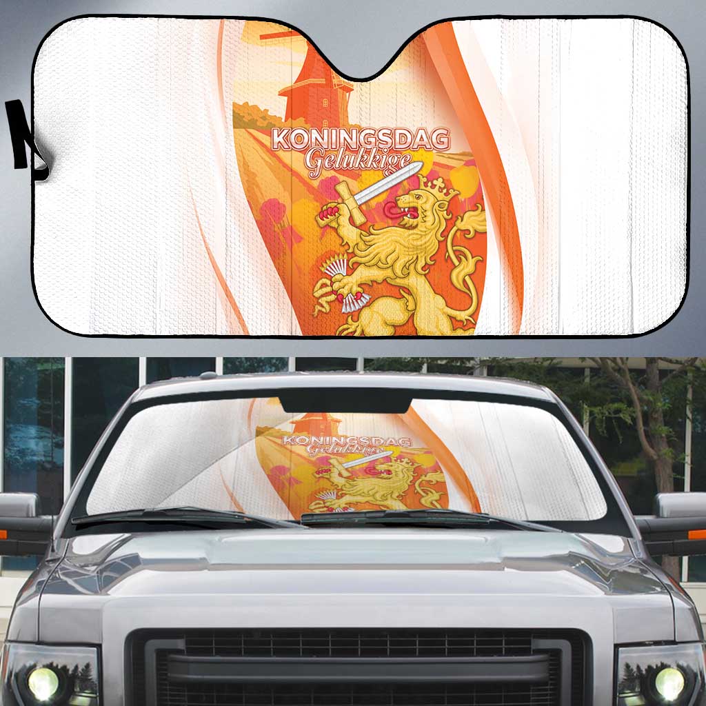 Netherlands Koninginnedag Auto Sun Shade Nederland Windmill Lion Heritage