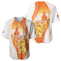 Netherlands Koninginnedag Baseball Jersey Nederland Windmill Lion Heritage
