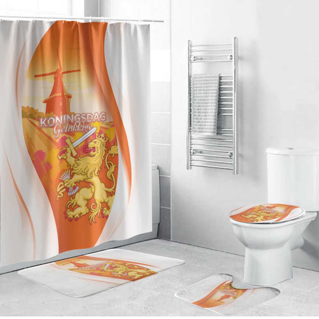Netherlands Koninginnedag Bathroom Set Nederland Windmill Lion Heritage