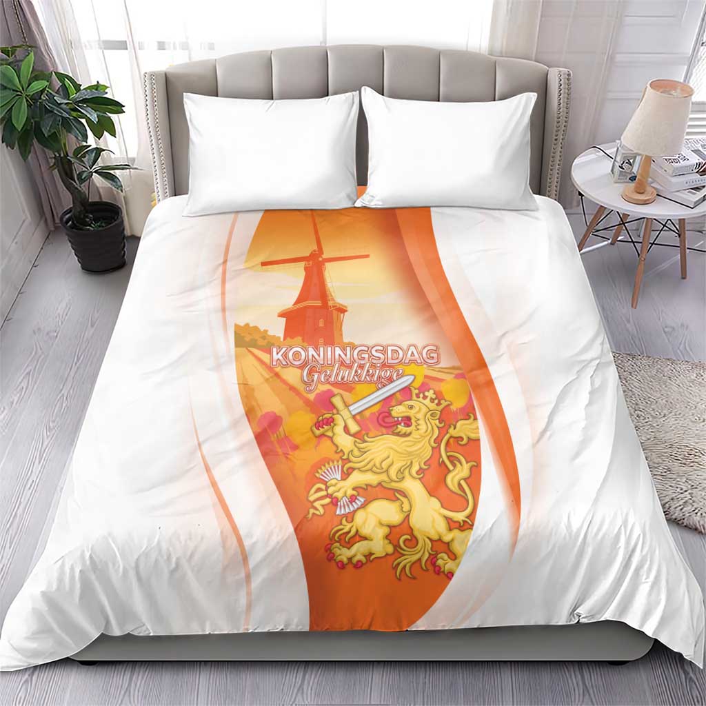 Netherlands Koninginnedag Bedding Set Nederland Windmill Lion Heritage