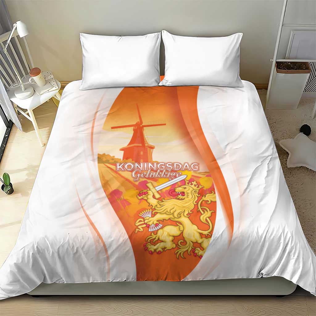 Netherlands Koninginnedag Bedding Set Nederland Windmill Lion Heritage