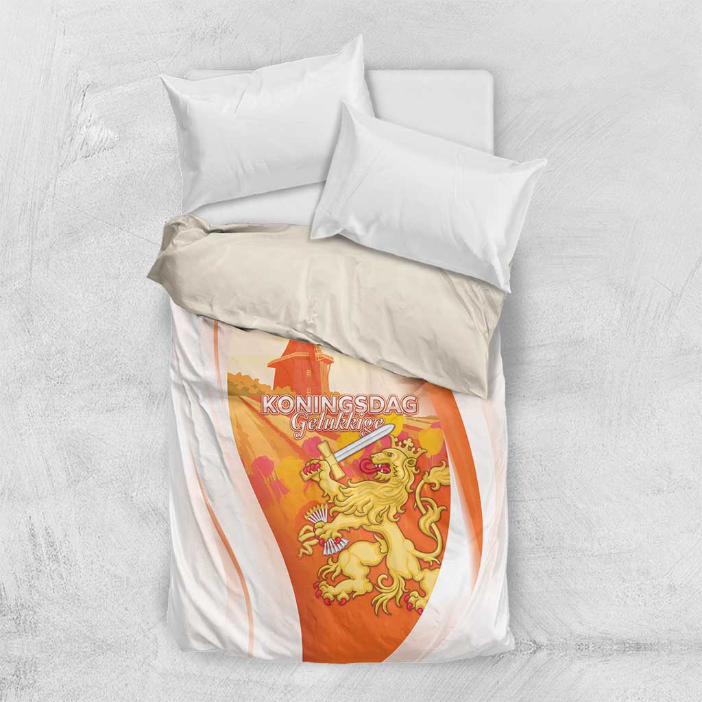 Netherlands Koninginnedag Bedding Set Nederland Windmill Lion Heritage