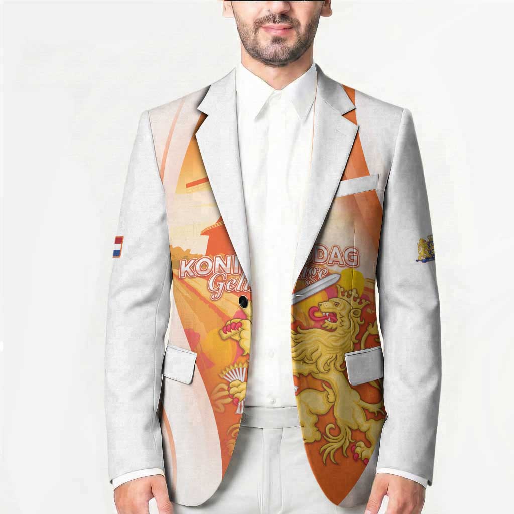 Netherlands Koninginnedag Blazer Nederland Windmill Lion Heritage