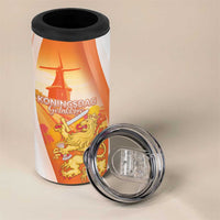 Netherlands Koninginnedag 4 in 1 Can Cooler Tumbler Nederland Windmill Lion Heritage