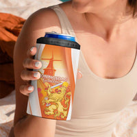 Netherlands Koninginnedag 4 in 1 Can Cooler Tumbler Nederland Windmill Lion Heritage