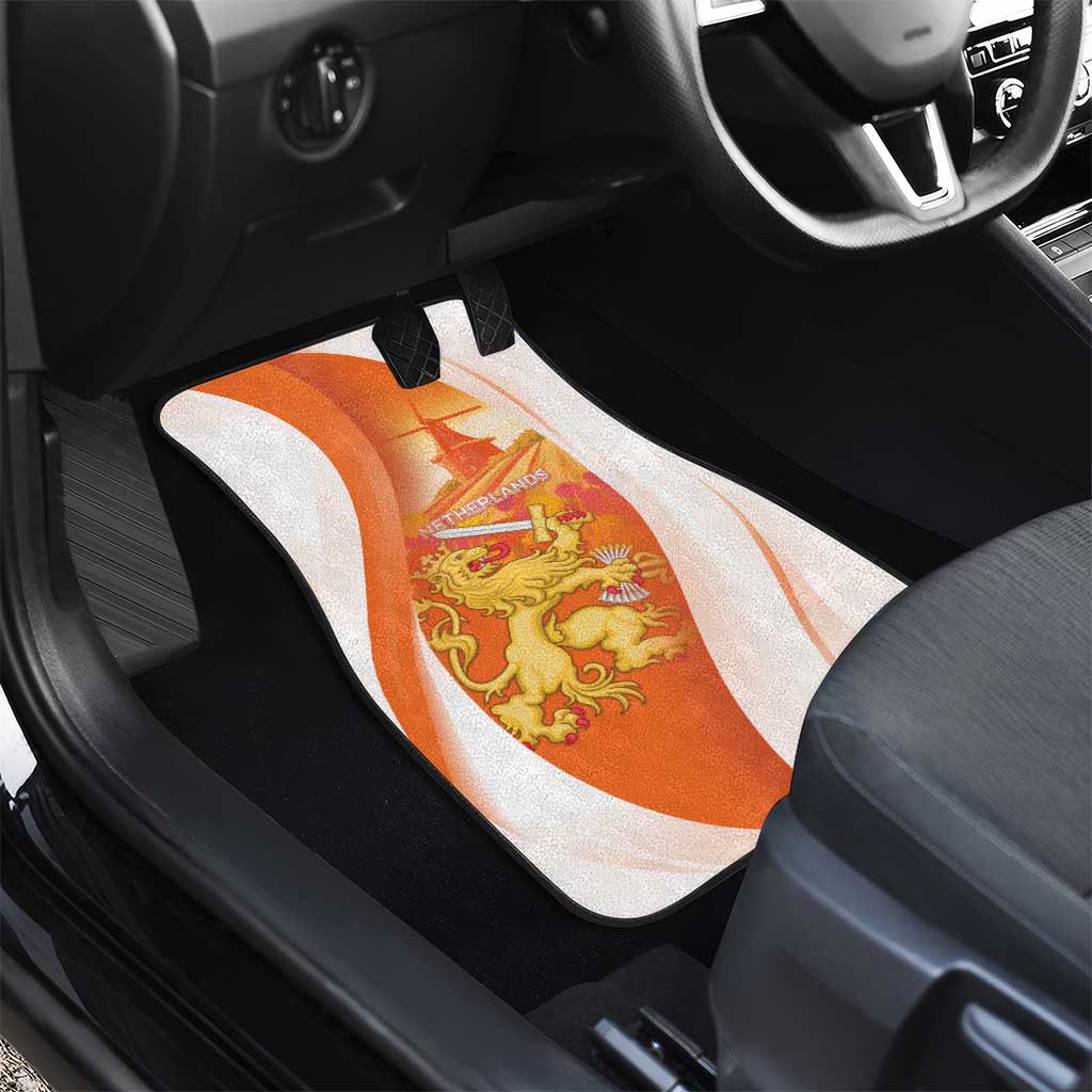 Netherlands Koninginnedag Car Mats Nederland Windmill Lion Heritage