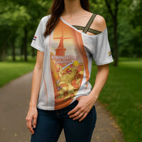 Netherlands Koninginnedag Cross Shoulder Shirt Nederland Windmill Lion Heritage