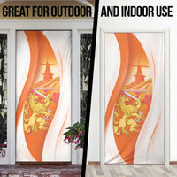 Netherlands Koninginnedag Door Cover Nederland Windmill Lion Heritage