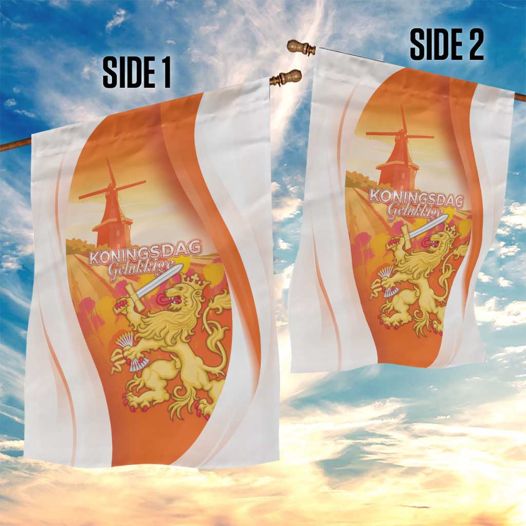 Netherlands Koninginnedag Garden Flag Nederland Windmill Lion Heritage