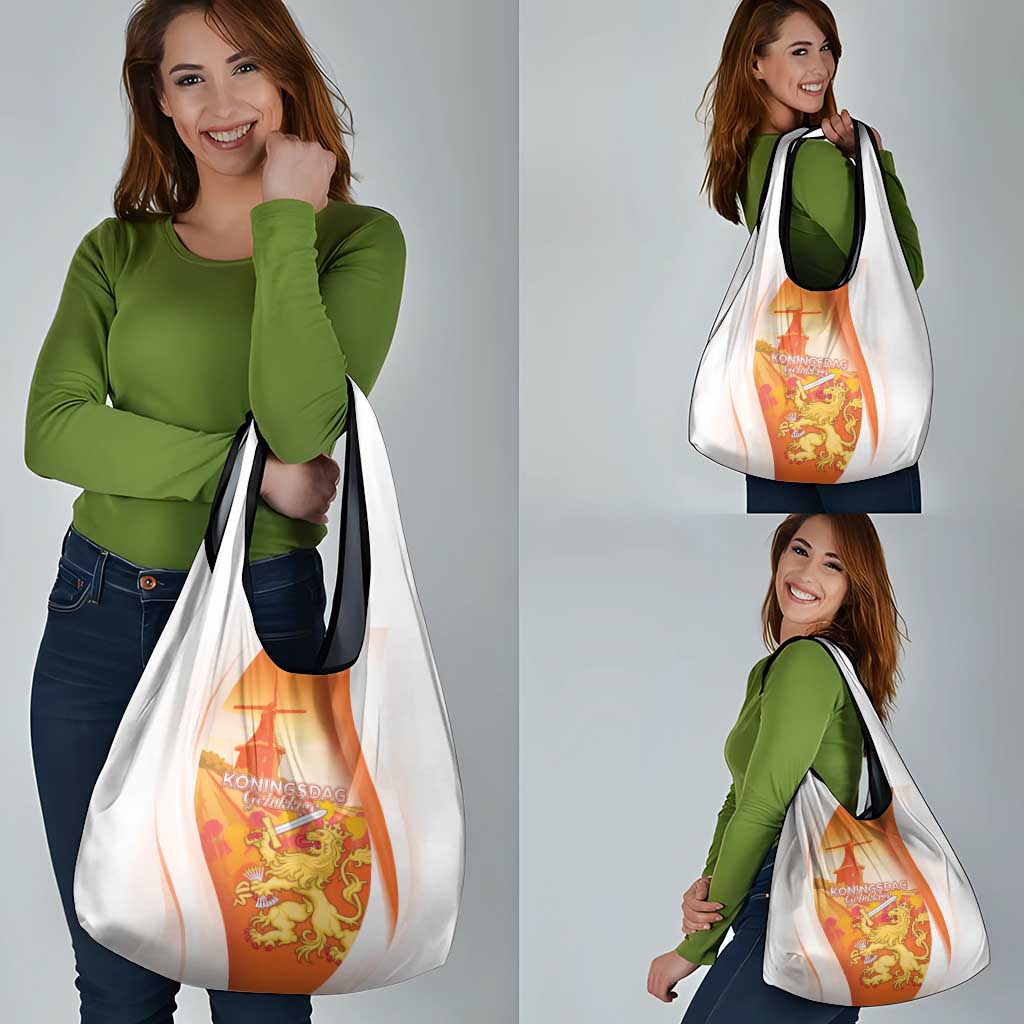 Netherlands Koninginnedag Grocery Bag Nederland Windmill Lion Heritage