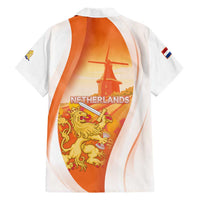 Netherlands Koninginnedag Hawaiian Shirt Nederland Windmill Lion Heritage