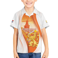 Netherlands Koninginnedag Hawaiian Shirt Nederland Windmill Lion Heritage