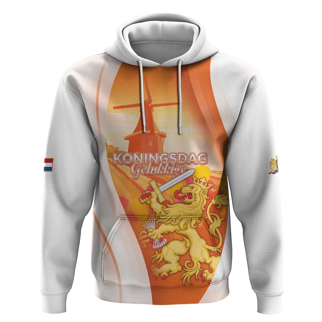 Netherlands Koninginnedag Hoodie Nederland Windmill Lion Heritage