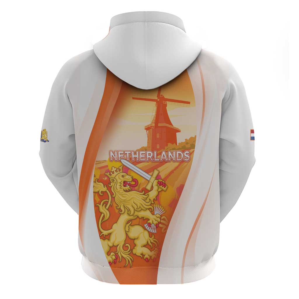 Netherlands Koninginnedag Hoodie Nederland Windmill Lion Heritage