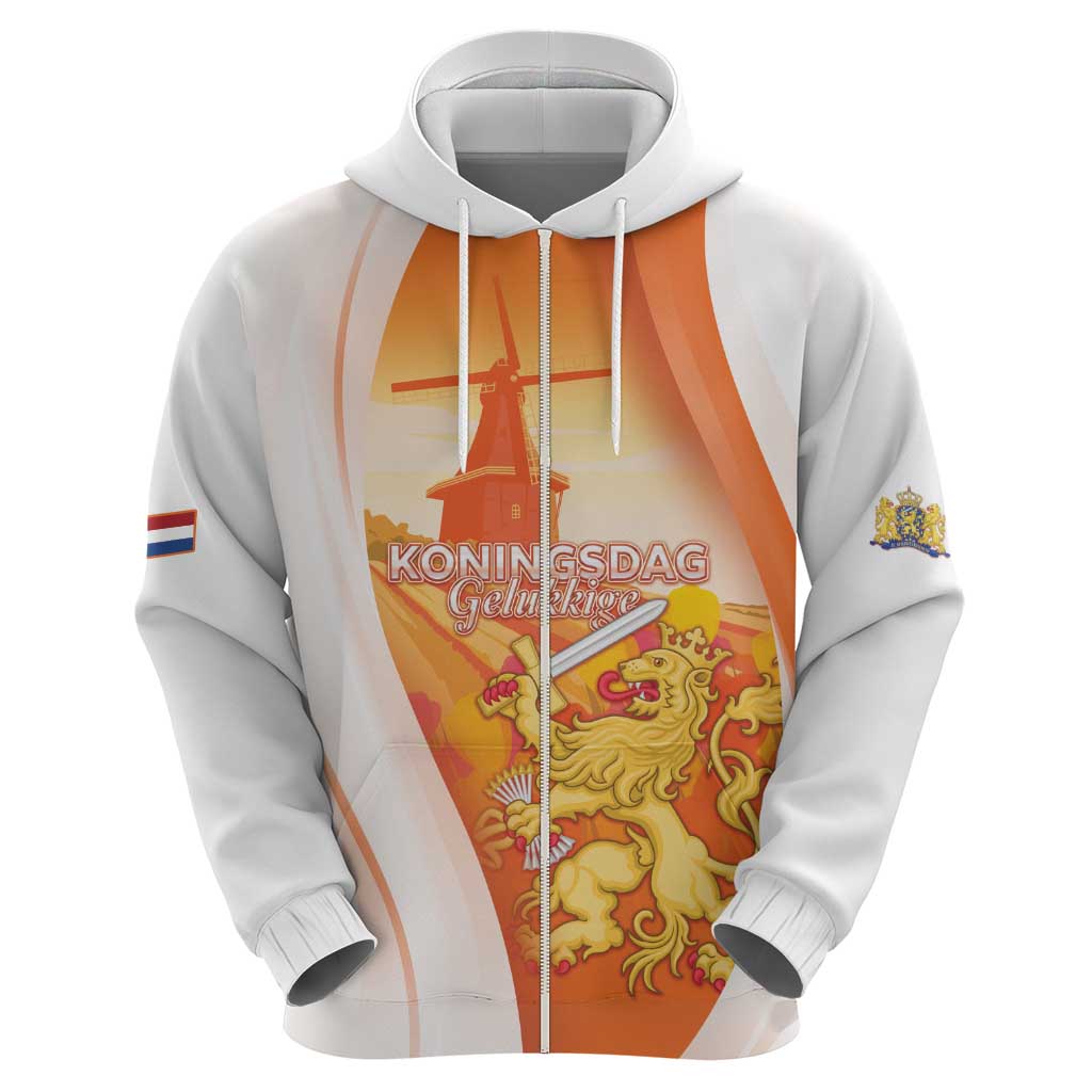 Netherlands Koninginnedag Hoodie Nederland Windmill Lion Heritage