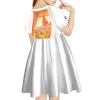 Netherlands Koninginnedag Kid Short Sleeve Dress Nederland Windmill Lion Heritage