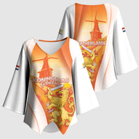 Netherlands Koninginnedag Kimono Sleeve Blouse Nederland Windmill Lion Heritage