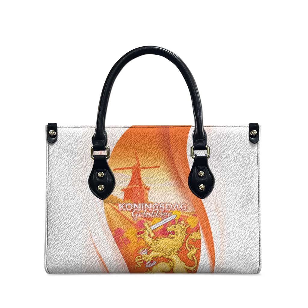 Netherlands Koninginnedag Leather Bag Nederland Windmill Lion Heritage