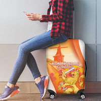 Netherlands Koninginnedag Luggage Cover Nederland Windmill Lion Heritage