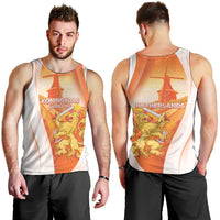 Netherlands Koninginnedag Men Tank Top Nederland Windmill Lion Heritage