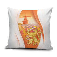 Netherlands Koninginnedag Pillow Cover Nederland Windmill Lion Heritage