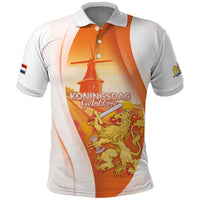 Netherlands Koninginnedag Polo Shirt Nederland Windmill Lion Heritage