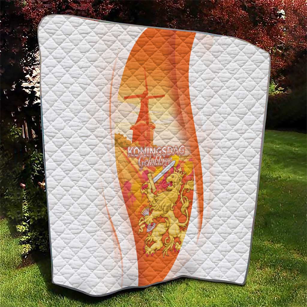 Netherlands Koninginnedag Quilt Nederland Windmill Lion Heritage