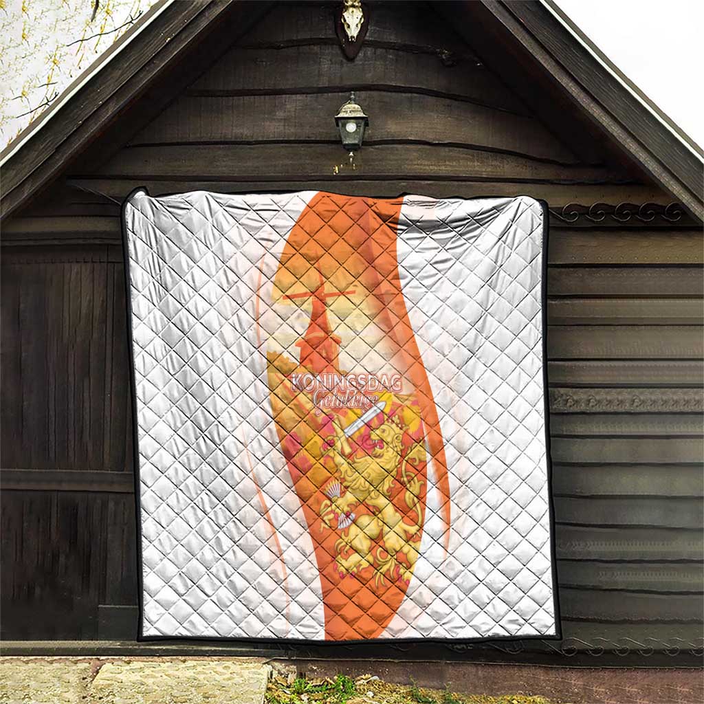 Netherlands Koninginnedag Quilt Nederland Windmill Lion Heritage