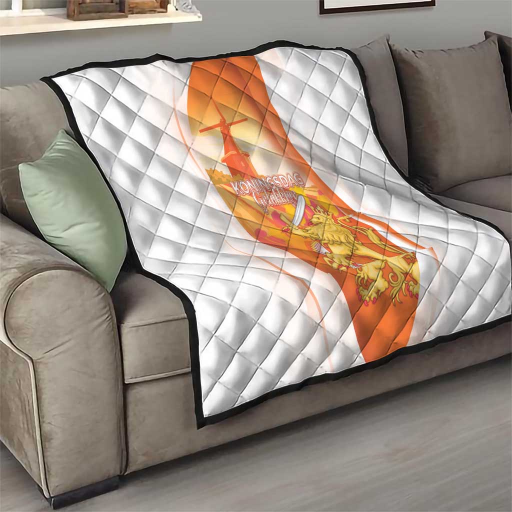 Netherlands Koninginnedag Quilt Nederland Windmill Lion Heritage