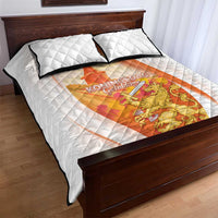 Netherlands Koninginnedag Quilt Bed Set Nederland Windmill Lion Heritage