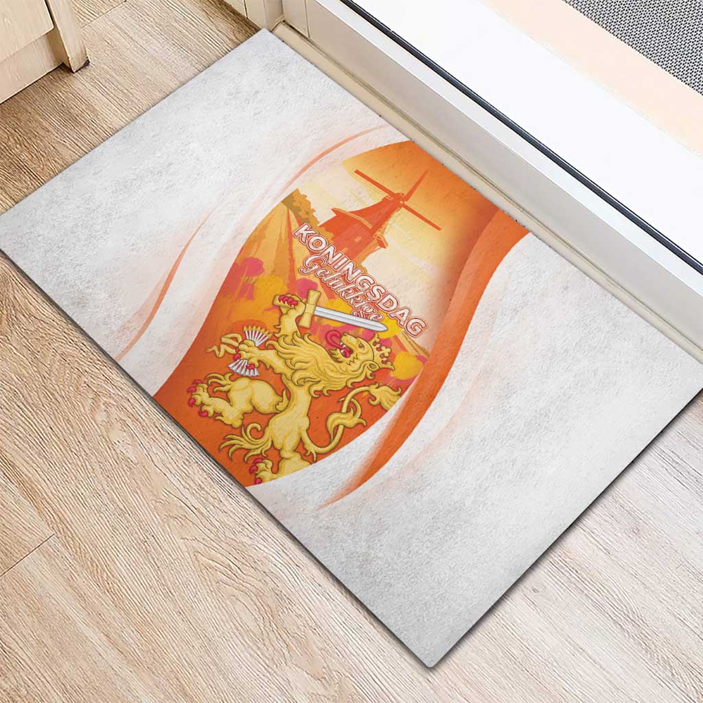 Netherlands Koninginnedag Rubber Doormat Nederland Windmill Lion Heritage