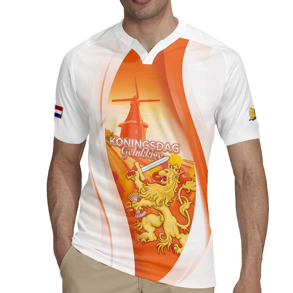 Netherlands Koninginnedag Rugby Jersey Nederland Windmill Lion Heritage