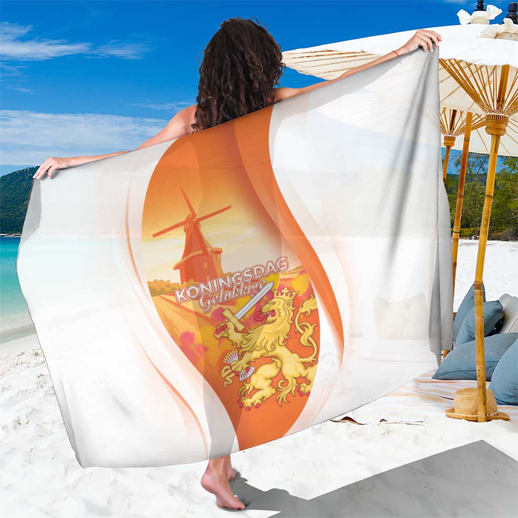 Netherlands Koninginnedag Sarong Nederland Windmill Lion Heritage
