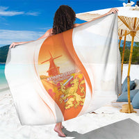 Netherlands Koninginnedag Sarong Nederland Windmill Lion Heritage