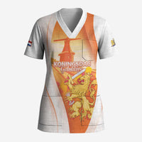 Netherlands Koninginnedag Scrub Top Nederland Windmill Lion Heritage