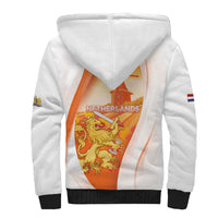 Netherlands Koninginnedag Sherpa Hoodie Nederland Windmill Lion Heritage