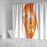 Netherlands Koninginnedag Shower Curtain Nederland Windmill Lion Heritage