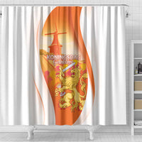 Netherlands Koninginnedag Shower Curtain Nederland Windmill Lion Heritage